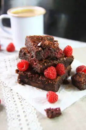 Extra Fudgy Chocolate – Raspberry Brownies