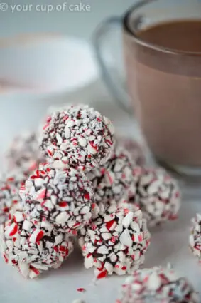 HOT CHOCOLATE TRUFFLE BOMBS FOR CHRISTMAS by YOUR CUP OF CAKE