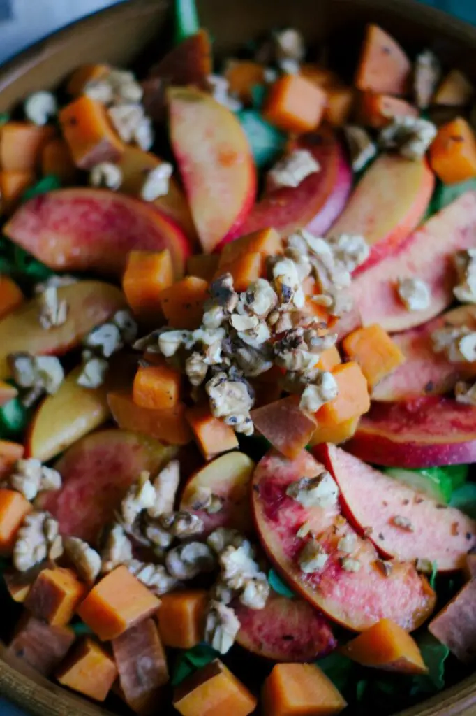 Sweet Potato Summer Salad With Garlicky Lime Dressing