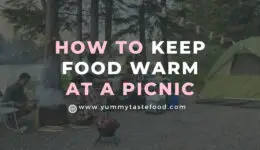 Como você mantém a comida quente em um piquenique?