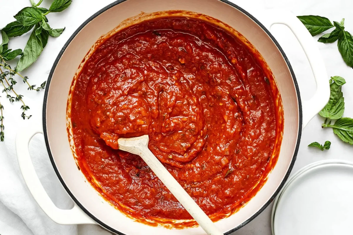 Marinara sauce. Credit: Downshiftology.com