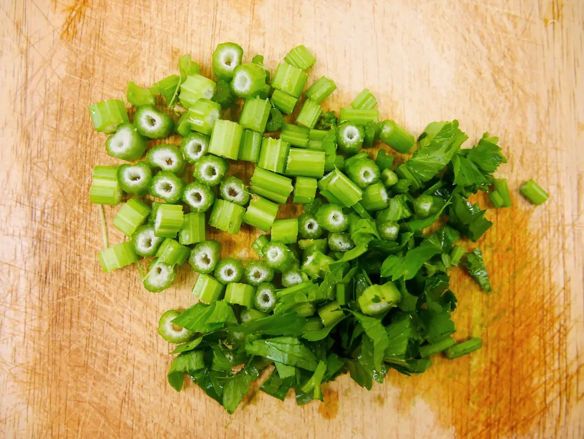Cut and diced celery. Credit: Unsplash