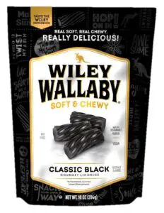 Licorice preto clássico Wiley Wallaby