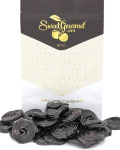 Roulettes de réglisse noire italienne SweetGourmet