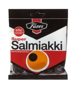 Fazer Super Salmiakki (финская соленая лакрица)