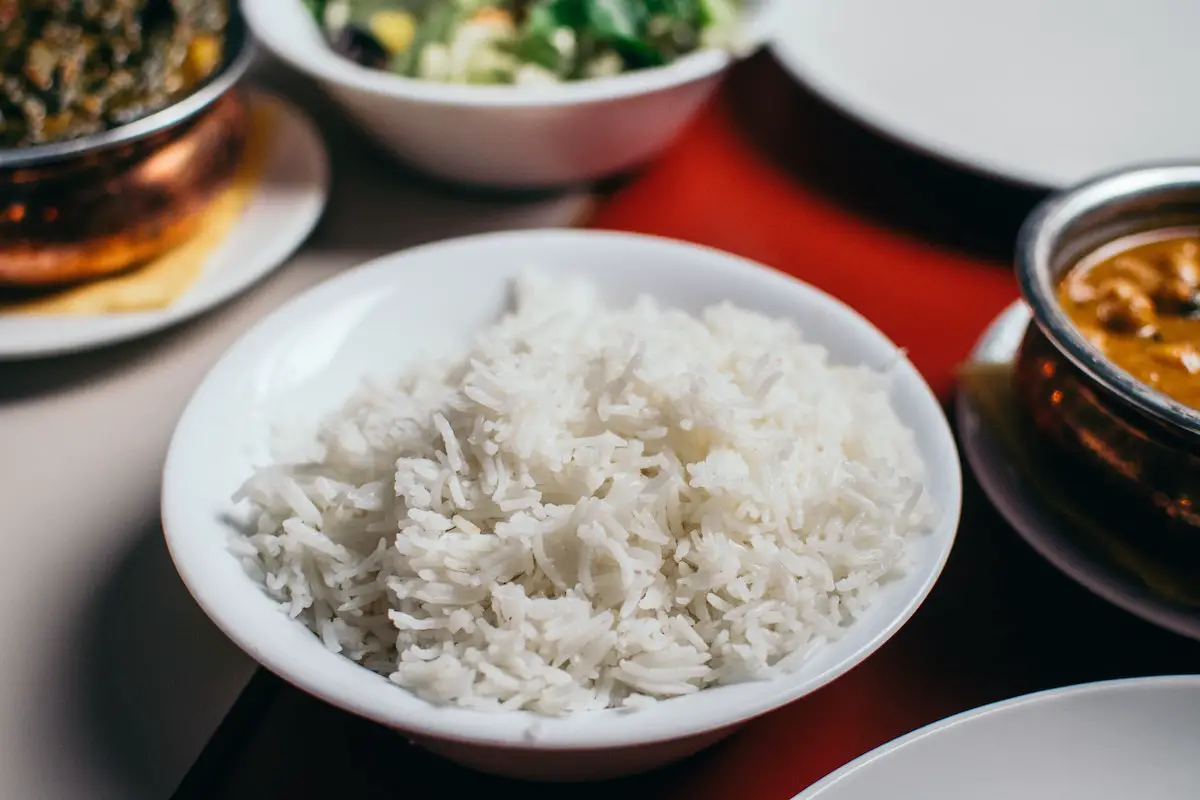 Bowl of cooked long grain rice. Credit: Unsplash