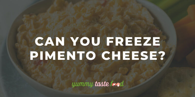 Can you freeze pimento cheese