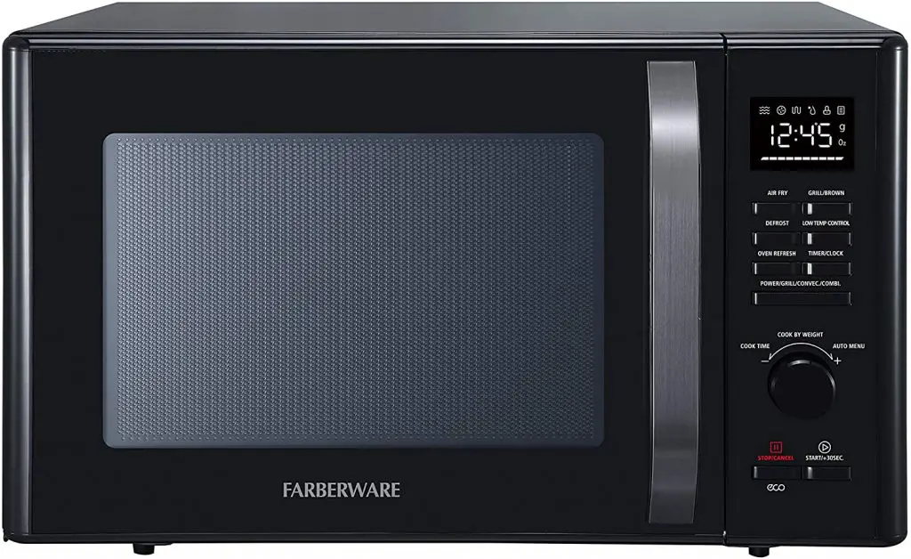 Colorerware 1.0 Cubic Feet Air Fryer Microwave Oven Color Black.