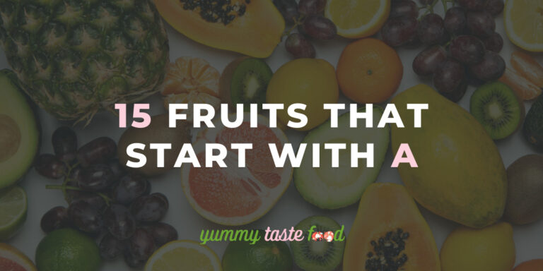 Fruits That Start With A