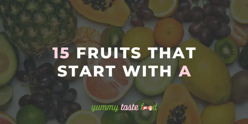 Fruit dat begint met A