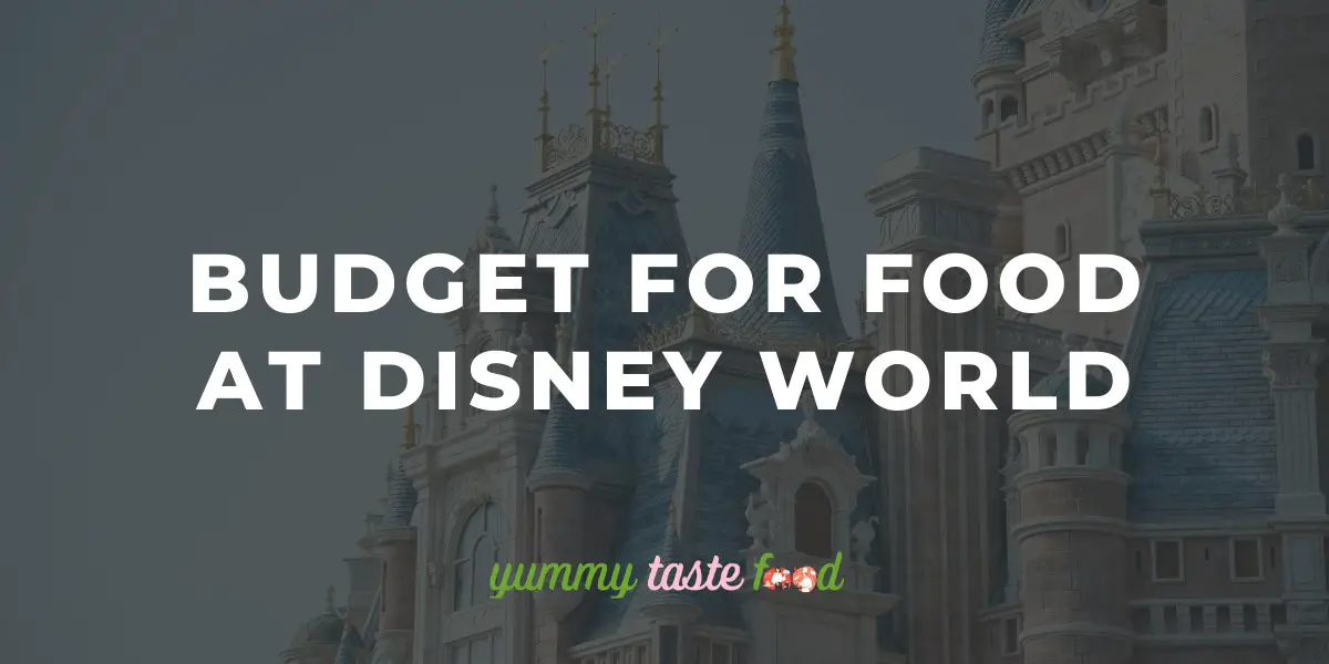 Budgeting for food at Disney World