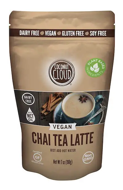 Nube de coco: Chai Tea Latte con especias veganas, 7 oz.