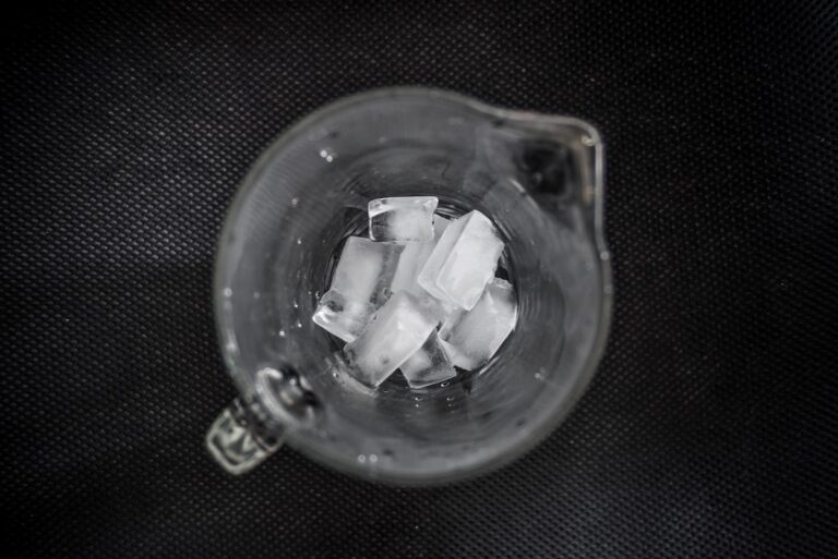 Ice in a glass jug. Credit: Unsplash