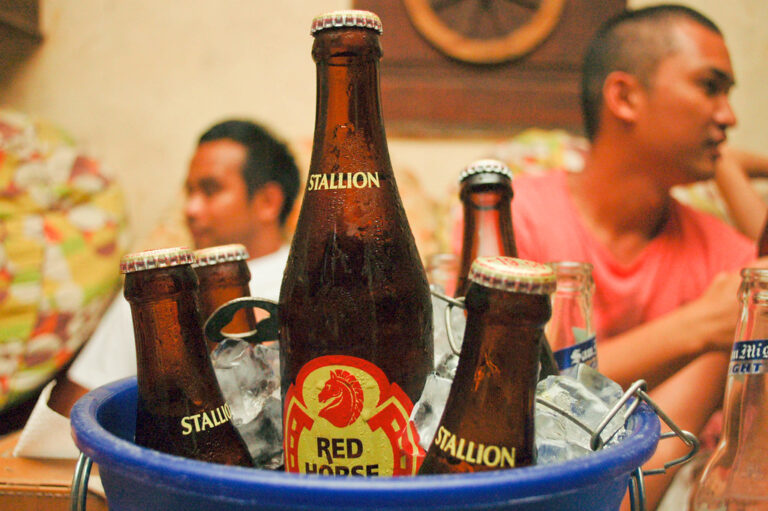 Red Horse beer in an ice bucket. Credit: Unknown