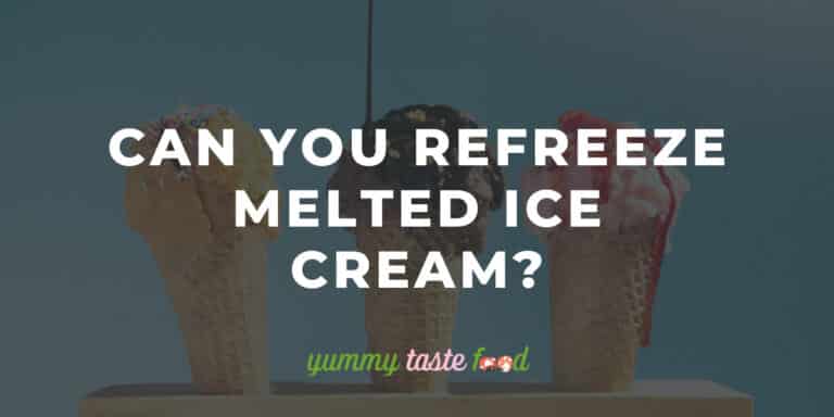 Refreeze melted ice cream