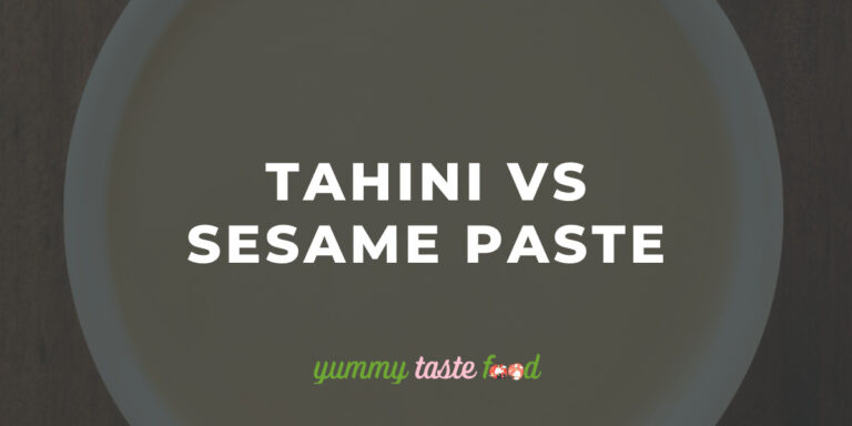 Tahini Vs Sesame Paste