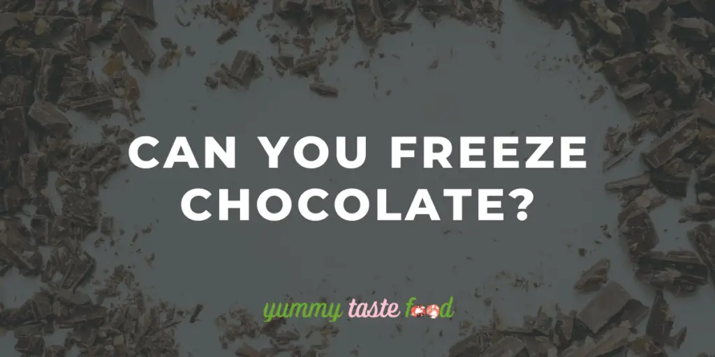Puoi congelare il cioccolato?
