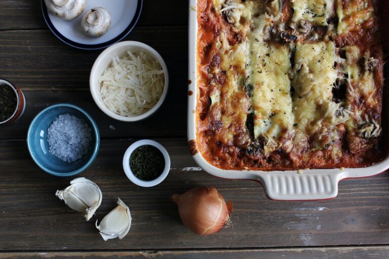 Reheated lasagna on counter top. Credit: Unsplash
