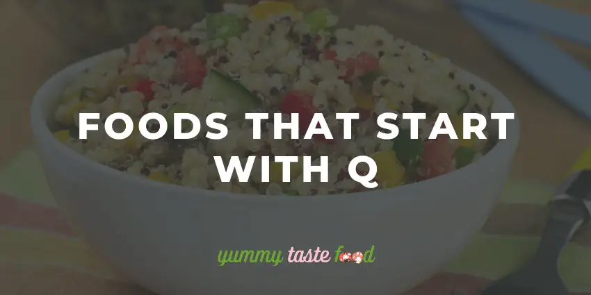 Voedingsmiddelen die beginnen met Q