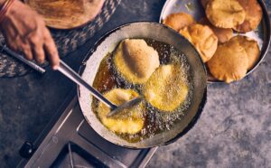 Deep frying oil