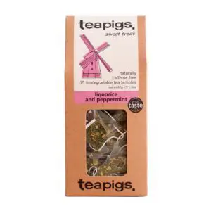 Чай Teapigs со вкусом лакрицы и мяты в пакетиках.