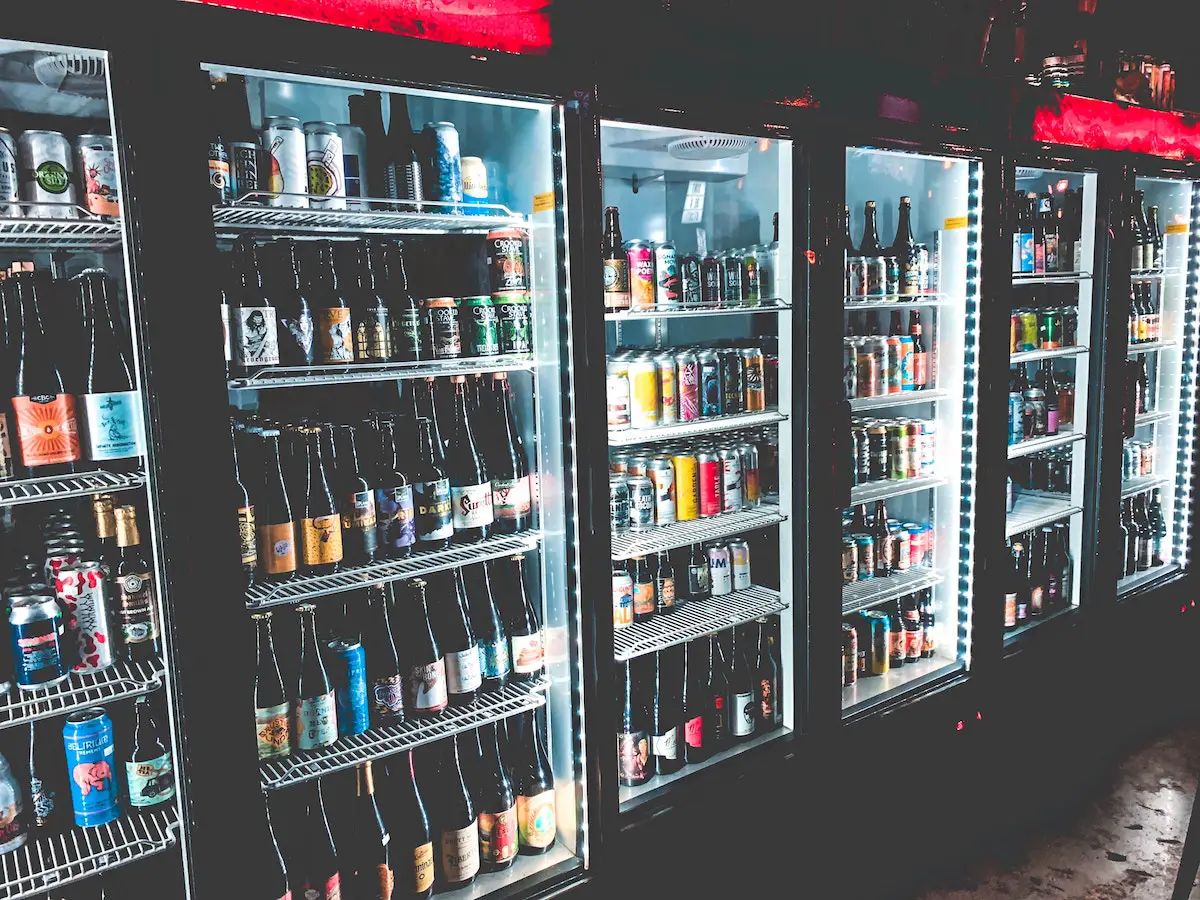 Beer in beer fridges. Credit: Unsplash