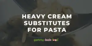 Best heavy cream substitutes for pasta.