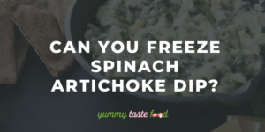 Can you freeze Spanish artichoke dip?