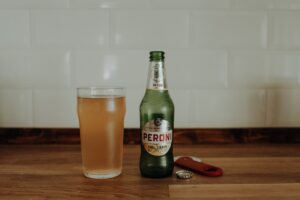 Glass of Peroni beer. Credit: Unsplash