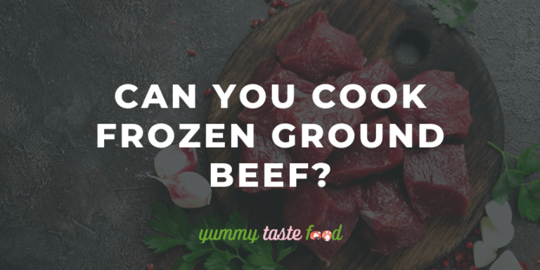 Can you cook frozen ground beef?