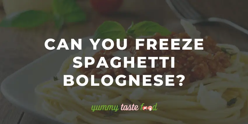 Can You Freeze Spaghetti Bolognese?