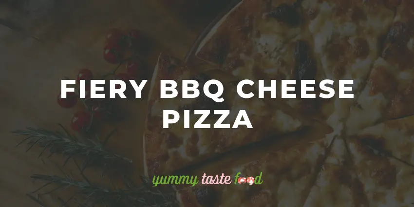 Pizza de queso Fiery BBQ - Vegana y sin gluten