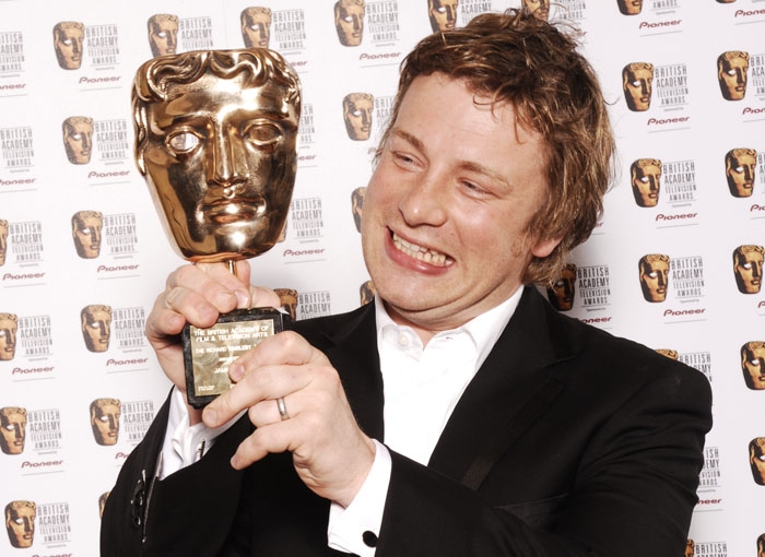 British Academy Television Awards 2006: Jamie Oliver wins the Richard Dimbleby Award.