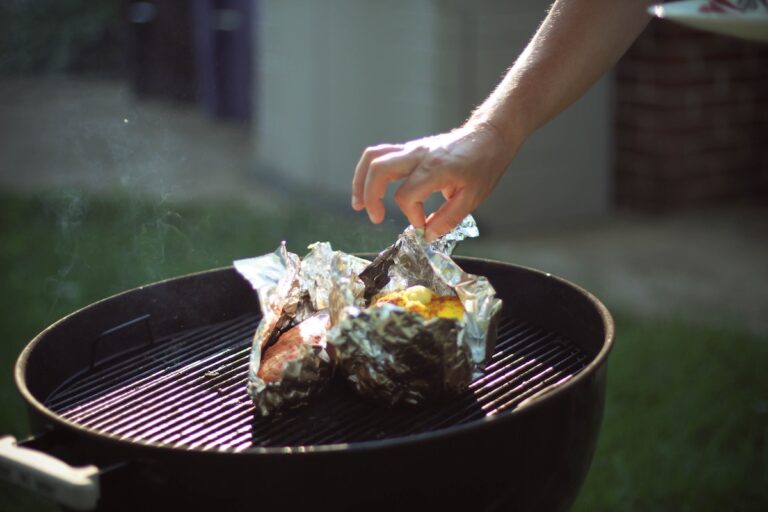 Foil tent cooking on a BBQ. Credit: Unsplash
