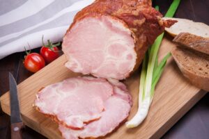 Slices of ham.
