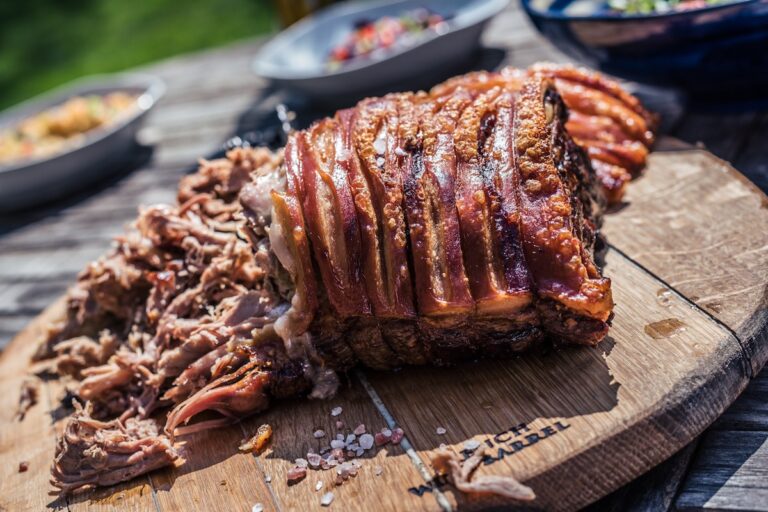 Cold pulled pork on a board. Credit: Unsplash