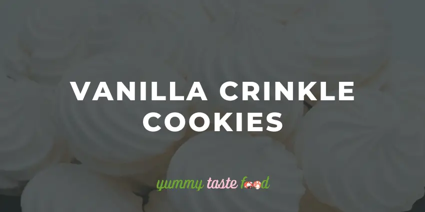 Biscotti Crinkle Alla Vaniglia