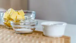 Butter cubes on a table. Credit: Unsplash