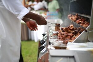 Chefs cooking.