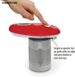 Kitchen Mama One-To-Go Electric Can Opener: Open Cans with One Press- Auto Detect Any Can Shapes, Auto-Stop As Task COMPLETES, Smotth Edge, Handy