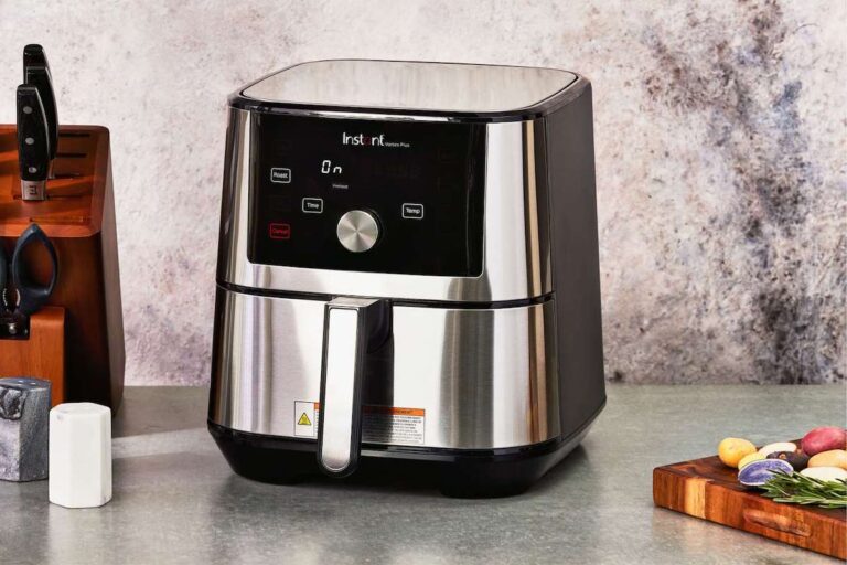Instant vortex plus air fryer on a counter top. Credit: Unsplash