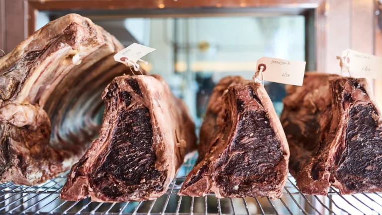 Dry aged steaks. Credit: Unknown.