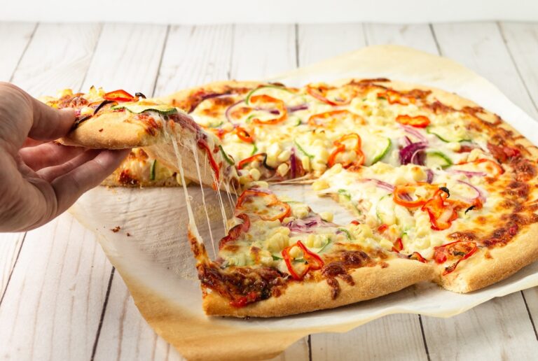 Pizza crust.