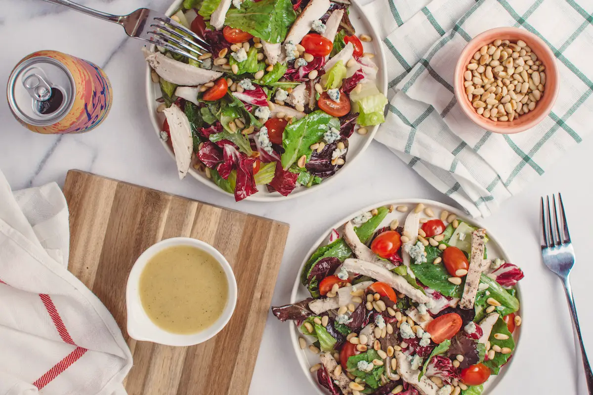 Salads with the best salad oil dressing.