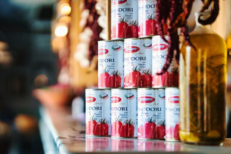 Canned tomatoes.