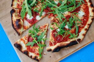Par-baked pizza.
