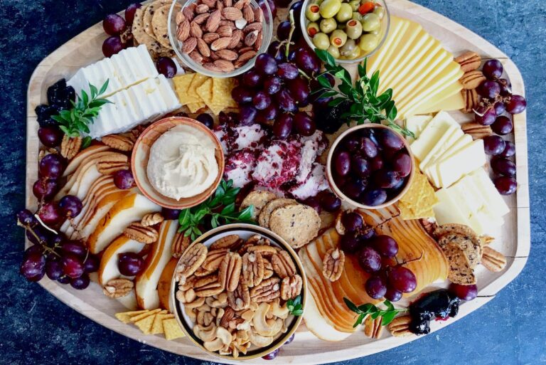 Savory cheeseboard.