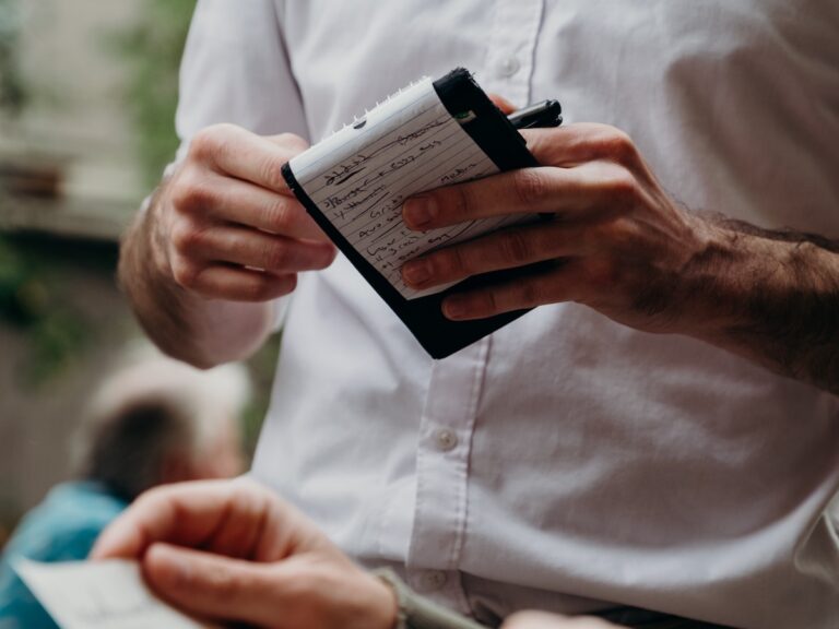 Waiter serving in a restaurant.